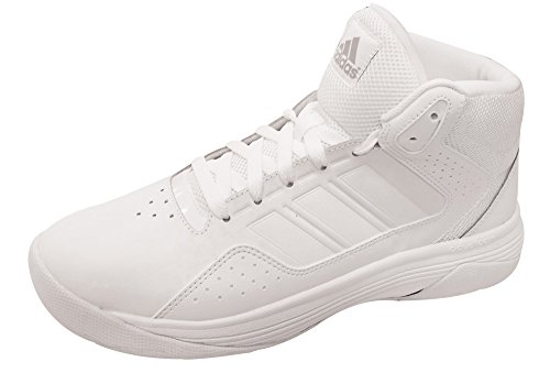 adidas Performance Men's Cloudfoam Ilation Mid Basketball Shoe,White/White/Clear Onix Grey,15 M US