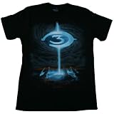 X-BOX HALO PARTICLE FOUNTAIN Black Soft Cotton Tee Licensed at Blue Devil Clothing