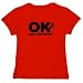 OK , I AM Rugby Union Football Sports Womens T-Shirt (Red, Sizes X-Small - XXX-Large)
