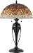 Quoizel Tiffany 29 1/2 -Inch Table Lamp with Fossil Stone Shade,Burnt Cinnamon finish #TFFS6330BC