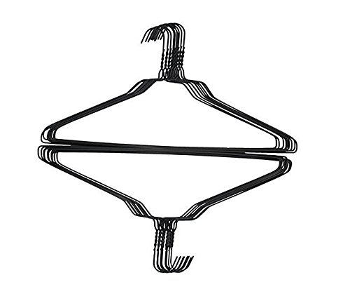 200 BLACK Wire Hangers 18