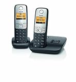 Produkt-Bild: Gigaset A400A Duo Schnurlostelefon und zus&auml;tzliches Mobilteil (4.32 cm (1.7 Zoll) Grafik-Display, Freisprechfunktion, Anrufbeantworter) schwarz