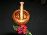 HAWAIIAN WOODEN POI POUNDER BOWL - TIKI