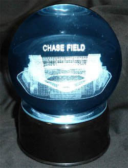 Buy Chase Field Etched In Crystal Ball by Sports Collectors Guild
