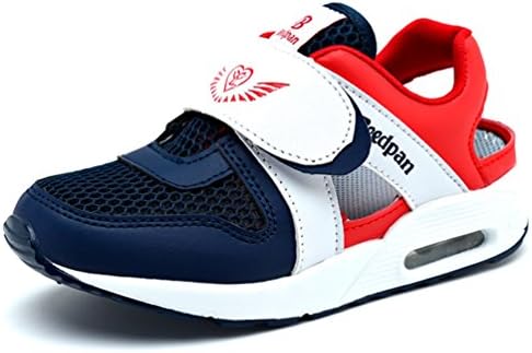 Summer Hollow Boys Girls Casual Shoes Children Breathable Mesh Running Walking Sneakers Sandals Dark Blue Size 1 M US Little Kid
