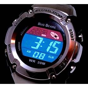 Mosquito Repelling Digital Watch with EL Backlight, Ideal for Outdoor, Electronic Repeller by Ultrasonic Sound