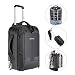 Neewer Convertible Rolling Camera Backpack for SLR/DSLR Cameras and Accessories (NW3300) –Black