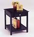 Black End Table with Drawer