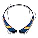 Rymemo 2016 Newest Match Color Universal Wireless Bluetooth 4.1 Music Earphones Stereo Headphones Sports/running Magnetic Headset Earbuds for Iphone Samsung Lg, Gold-Blue