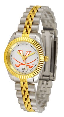 Virginia Cavaliers UVA NCAA Womens 23Kt Gold Watch