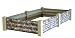 Easy Garden Box 2219100 4-Foot x 4-Foot Square Steel Raised Garden Kit