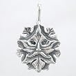 Greenman Leaf Pendant in Sterling Silver, #8653