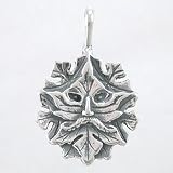 Sterling Silver Greenman Pendant, #8653