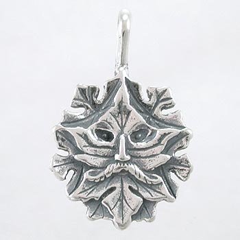 Sterling Silver Greenman Pendant, #8653