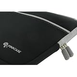 rooCASE ASUS Eee PC 1005HA-PU1X-BK 10.1-Inch Netbook Neoprene Sleeve SlipCase (Invisible Zipper Dual-Pocket - Black)