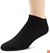 Hanes Classics Men's 6-pack Cushion Extra Low Cut Socks, Black, 6-12