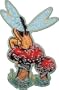 3.25" Sexy Fairy Wings Lady on Mushroom Shroom Patch
