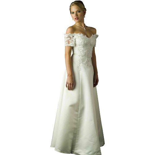 Wedding Dress Gown - Ivory Bridal Gown, Informal Bridal Gown, Ball gown by Sean Collection (B8004) Ivory