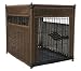 Pet Supplies : Pet Product 132 Wicker Dog Crate - Small - Dark Brown