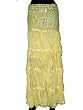Indian Skirt's-women's Lemon Color Cotton Skirt with Sequin Embroidered Designer Indian Clothing Size 37 Inches Free Shipping