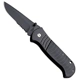 Black Thrasher Spring Assisted Pocket knife - Black
