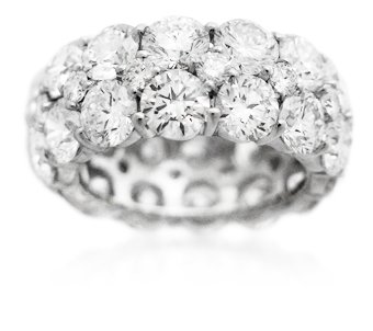 Diamond & Platinum Eternity Wedding Band Ring