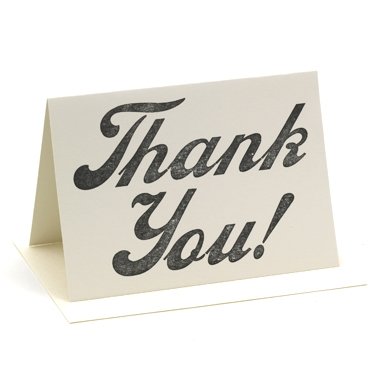 Thank You Single Greeting Card