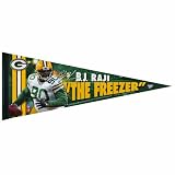 NFL Green Bay Packers BJ Raji Premium Quality Pennant 12-by-30 Inch