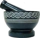 Celtic Knot Craved Soap Stone Mortar & Pestle 2.5