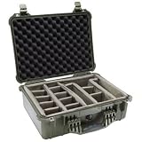 Pelican 1524 Black Case with Padded Dividers