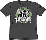 Justice League Kids Size JLA TRIO Youth Adult Charcoal Gray T-shirt