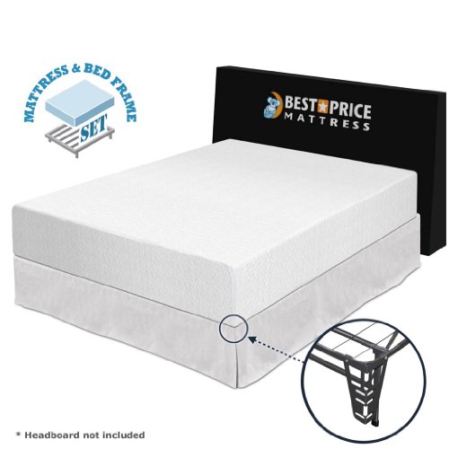 12" Memory Foam Mattress + Bed frame Set California King No box
