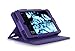 Fire HD 6 2014 Case, roocase Dual View Fire HD 6 Folio Case Cover with Stand [Supports Auto Sleep/Wake Feature] for Amazon Fire HD 6 2014, Purple