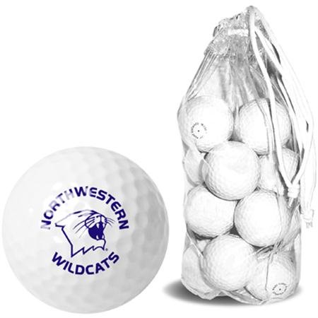 Northwestern Wildcats Nwu Ncaa Clear Pack 15 Golf Balls