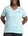 adidas Women's Embroidered V-Neck Tee