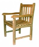 Ambientehome 68564 Stuhl mit Armlehnen Elba, Teak