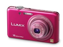 Panasonic Lumix FS22 Digital Camera - Pink (16.1MP, 4x Optical Zoom) 3 inch Touchscreen LCD