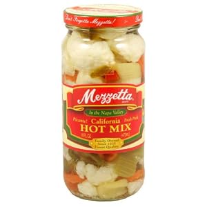 Mezzetta, Hot Mixed Vegetables, 16-Ounce (6 Pack) by Mezzetta