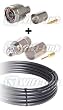 Low Loss 400 Pre-assembled N male to RP (reverse polarity) SMA male 35 ft. cable for D-Link