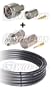 Low Loss 400 Pre-assembled N male to RP (reverse polarity) SMA 100 ft. Cable for D-Link