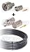 Low Loss 400 Pre-assembled N male to RP (reverse polarity) SMA male 65 ft. Cable for D-Link