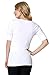 CordiU Apparel Burnout Slub Knit V-Neck 3/4 Sleeve Stretch T-Shirt Top Tee