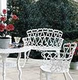 Garden Loveseat - Each Item Sold Separately (White) (37"L x 22"W x 31"H)