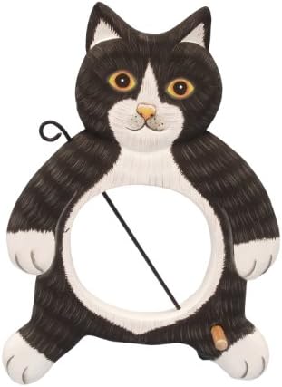 Bobbo Inc Cat Black / White with Food Skewer Feeder Ball