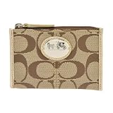 コーチ 財布 COACH 小銭入れ カーキ/プラチナム サットンシグネチャー 43967-SKHPL コーチ 小銭入れ