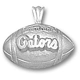 University of Florida Gators Football Pendant (Silver)