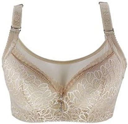 Womens Underwire Lace Bra Push up Bras Multi Colored (42D, Beige)