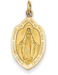 14k Miraculous Medal Charm