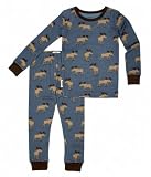 Hatley Steel Moose All Over Print Kids PJs