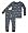 Hatley Steel Moose All Over Print Kids PJs Size 2T